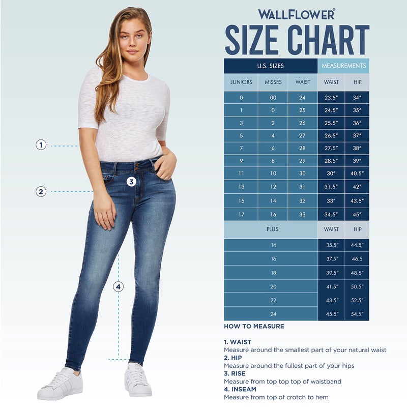 WallFlower Women's InstaStretch Luscious Curvy Bootcut Jeans, Galaxy, 9 - Image 5